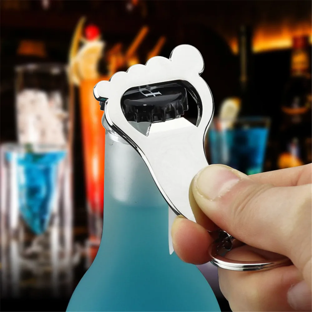 1 металлический брелок в форме подошвы для ключей открывалка пивных бутылок|bottle