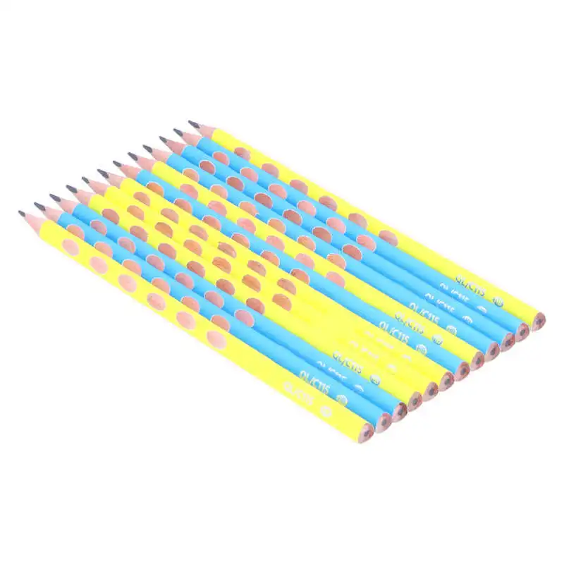 12 шт набор карандашей треугольная Нескользящие карандаши для рисования