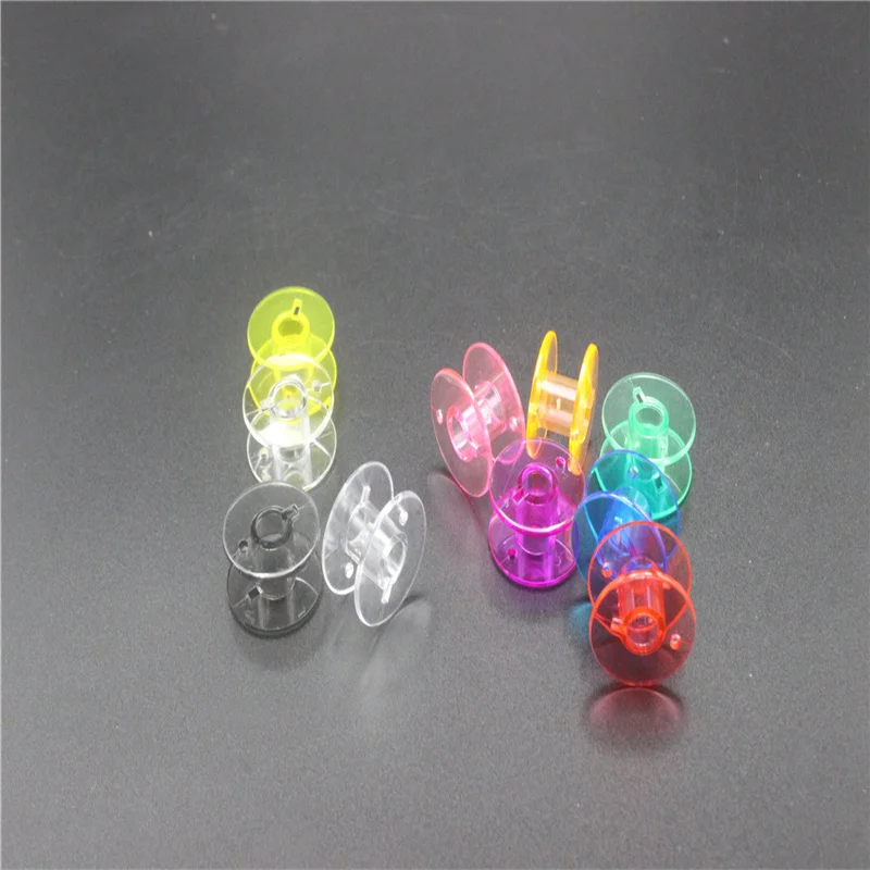 

50Pcs Plastic Bobbin Kit with Organizer Box and 9 Colors