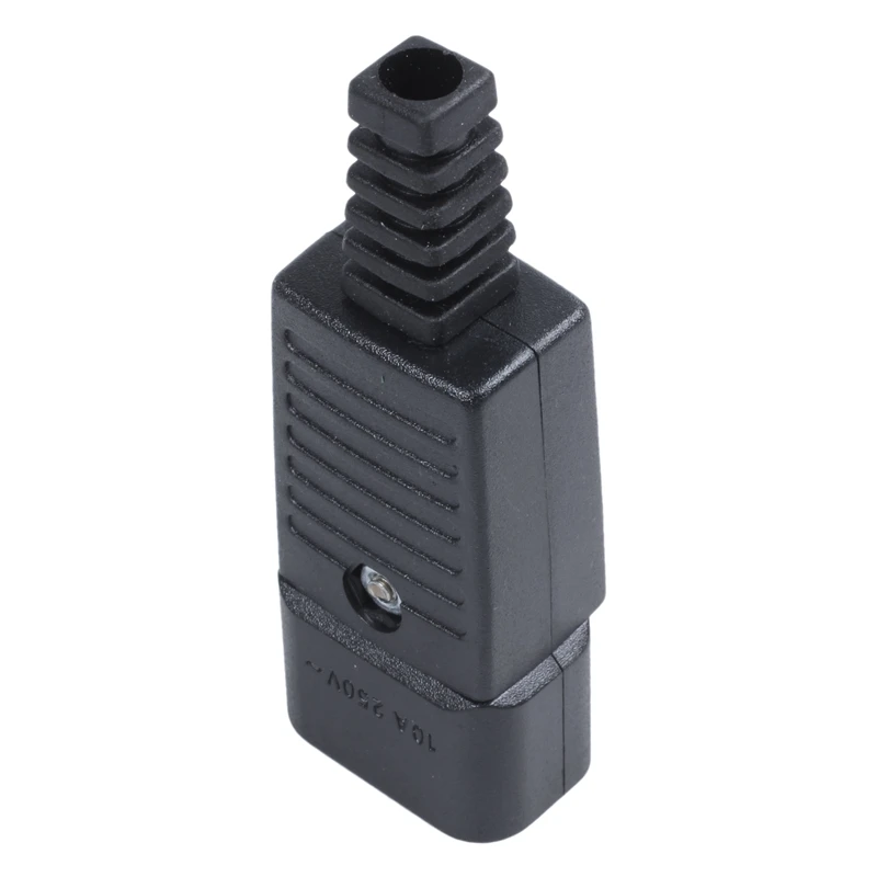 Черный IEC-320 C14 штепсельная вилка переменного тока Входная розетка 250V 10A |