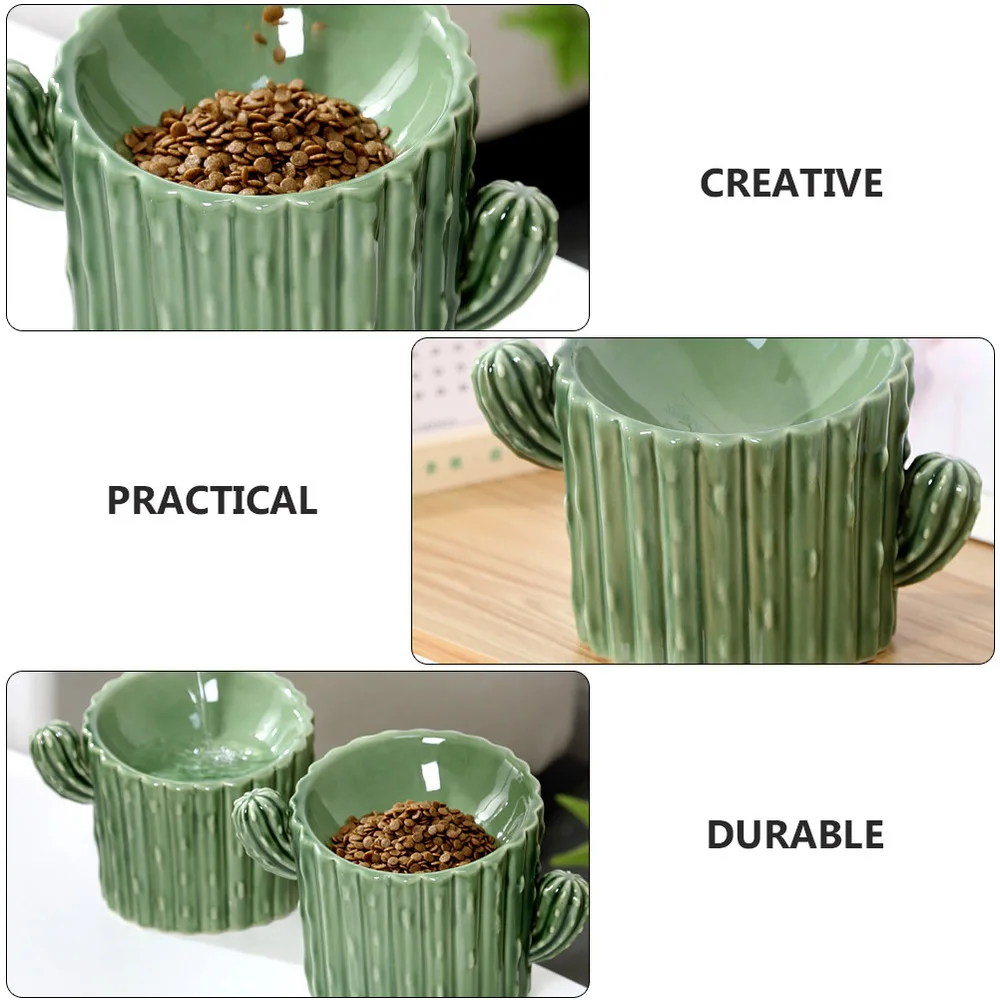 

1pc Ceramic Bowl Pet Feeder Bowl High Food Feeding Bowl Pet Feeding Bowl