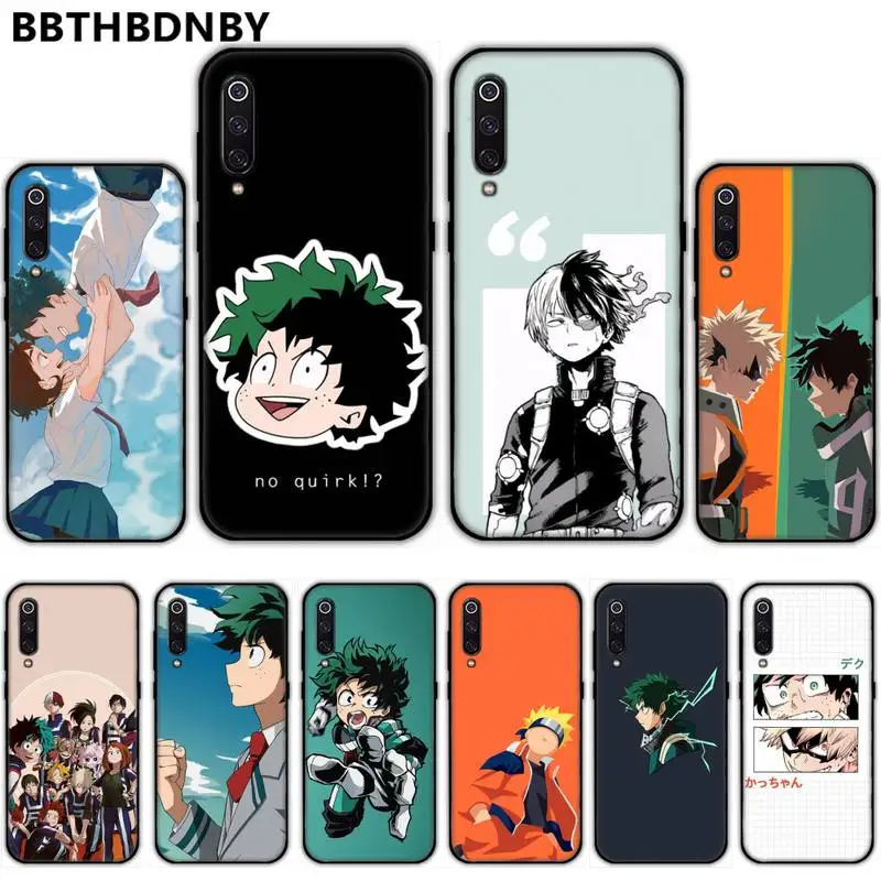 Милый чехол для телефона My Hero Academy Anime Bling Cute бампер Xiaomi Redmi 4x5 plus 6A 7 7A 8 mi8 8lite 9 note 4 5