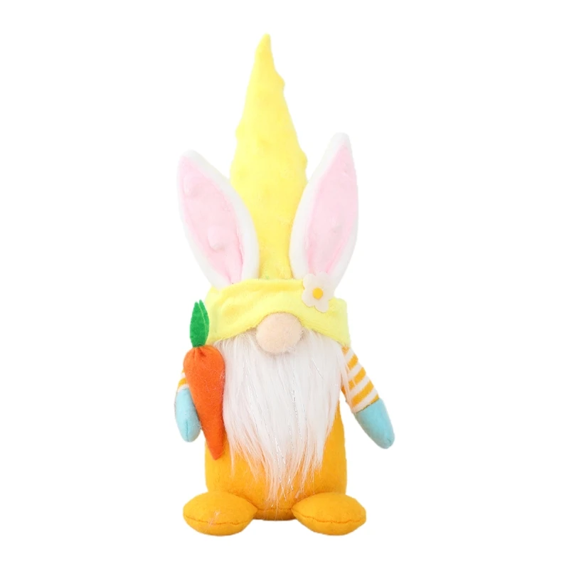 

Easter Bunny Gnome Handmade Rabbit Plush Toys Doll Ornaments Spring Kids Easter Gifts Holiday Home Party Household Decoration