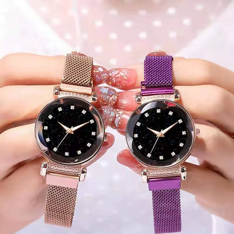 

WOKAI Fashion Quartz Movement High Quality 35mm SHSHD Women Stainless Steel Mesh Rose Gold Waterproof Ladies Watch Dropshipping