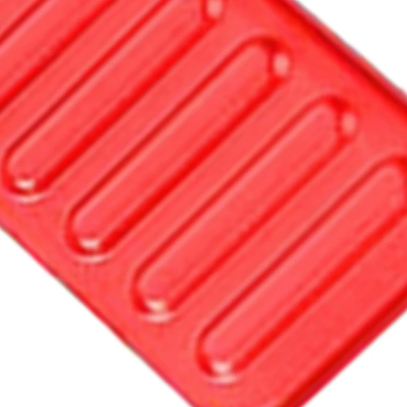 

Car Red Alloy Dead Pedal Left Side Foot Rest Kick Panel for Ford Mustang 2015-2020