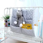 Детские кроватки подвесная сумка для хранения детской кровати хлопок карман органайзер игрушка пеленка для хранения кроватка для новорожденного кормящих висит мешок высокое качество