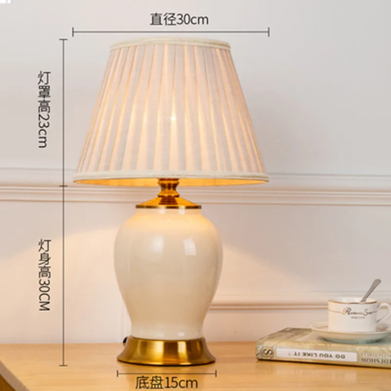 Фарфоровая прикроватная лампа настольная для спальни ночные светильники