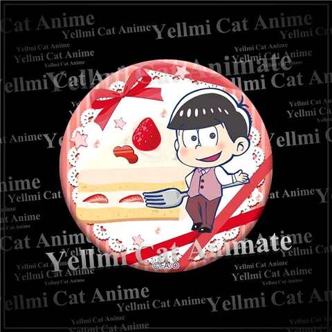 1 шт. 58 мм значки Osomatsu san Cookie Ichimatsu Jyushimatsu брошь круглые | Украшения и аксессуары