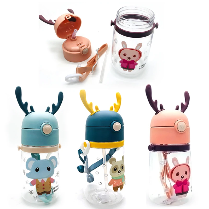 

2021 Feeding Kids Toddler Newborn Baby Drink Cups Water Bottles Kids Drinking Sippy A Cup Infantil Drinker Copo with Cup Strap