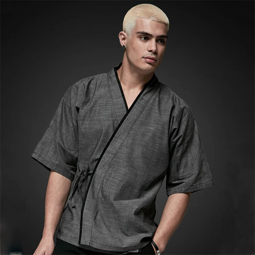 2021 Мужская японская пищевая служба куртка шеф-повара одежда для суши ресторана