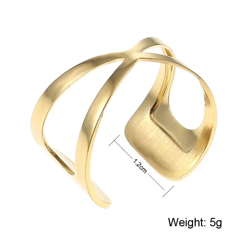 Кольца Cremo из нержавеющей стали женские ювелирные изделия золотого цвета