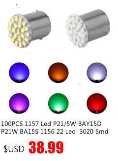 2 шт. Лидер продаж 12V 1156 1157 22SMD P21W BA15S BA15D светодиодный автомобильная лампа авто передний стоп-сигналы поворота фонари Габаритные светодиодные лампы накаливания