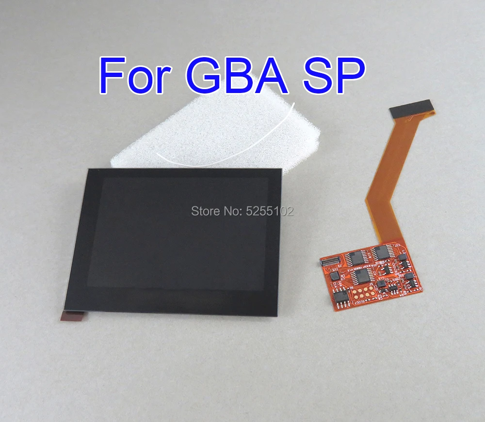 IPS ЖК дисплей Экран Замена Наборы для Nintend GBA SP Подсветка высокое Яркость