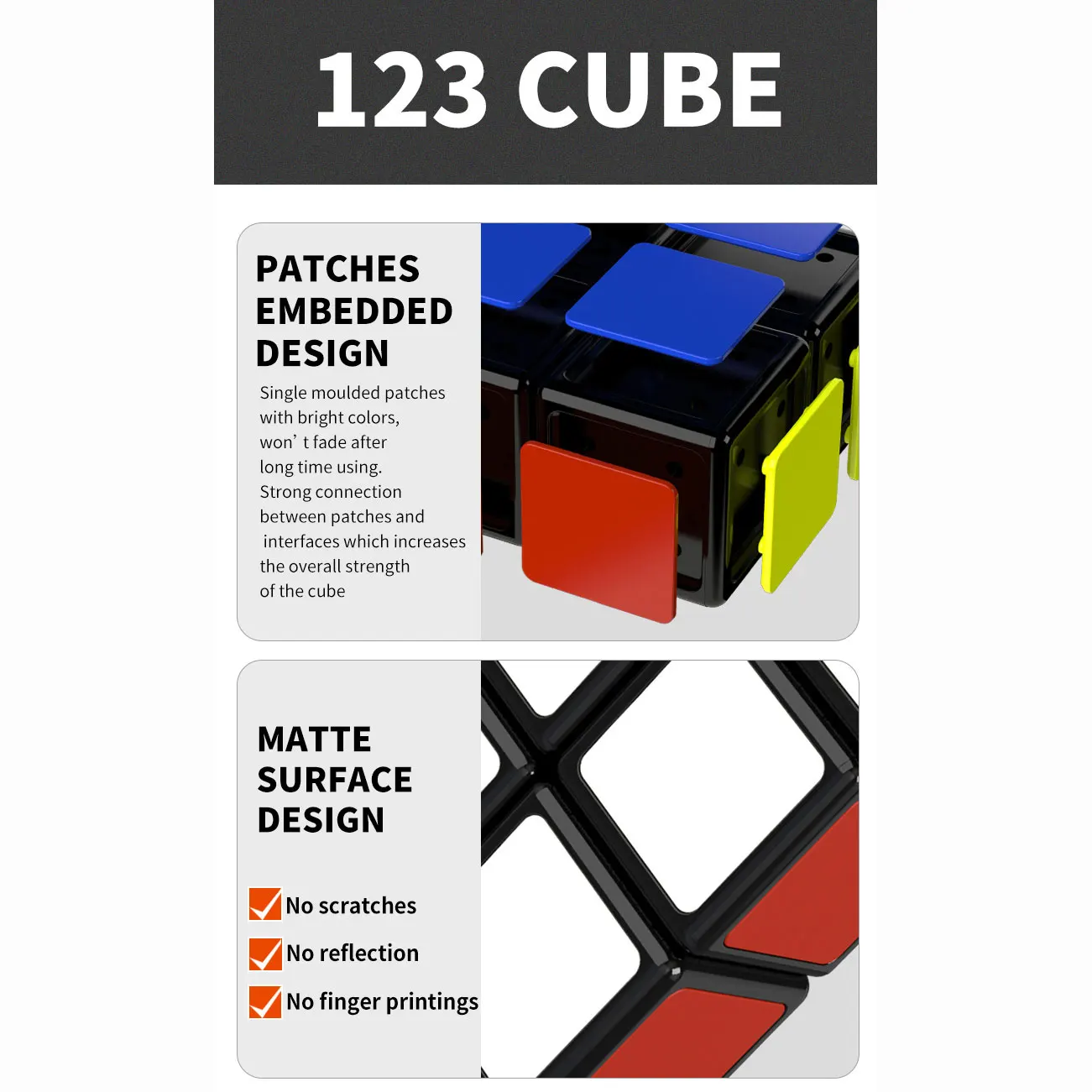 Cubo m&aacute;gico rompecabezas QiYi(XMD) 2x2x3 223 322, Cubo de velocidad educativo profesional, juego de sabidur&iacute;a, juguetes, regalo-5