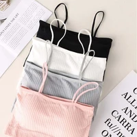 women sling tube top sexy bra top breathable chest pad seamless lingerie shoulder strap threaded beauty back underwear
