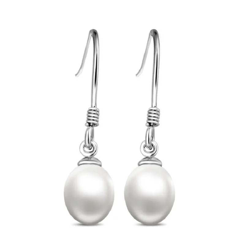 

2021 Women's Fashion Sterling Silver Natural Pearl Earrings