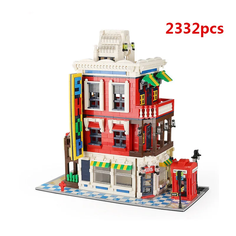 House Villa Architecture Cottage Model Building Blocks bricks Friends for girl Beach Hut Modular Home Village creative city shop | Игрушки и