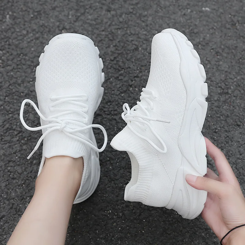 

Women Vulcanized Shoes High Quality Women Sneakers Slip On Flats Shoes Women Loafers Plus Size 42 Walking Flat