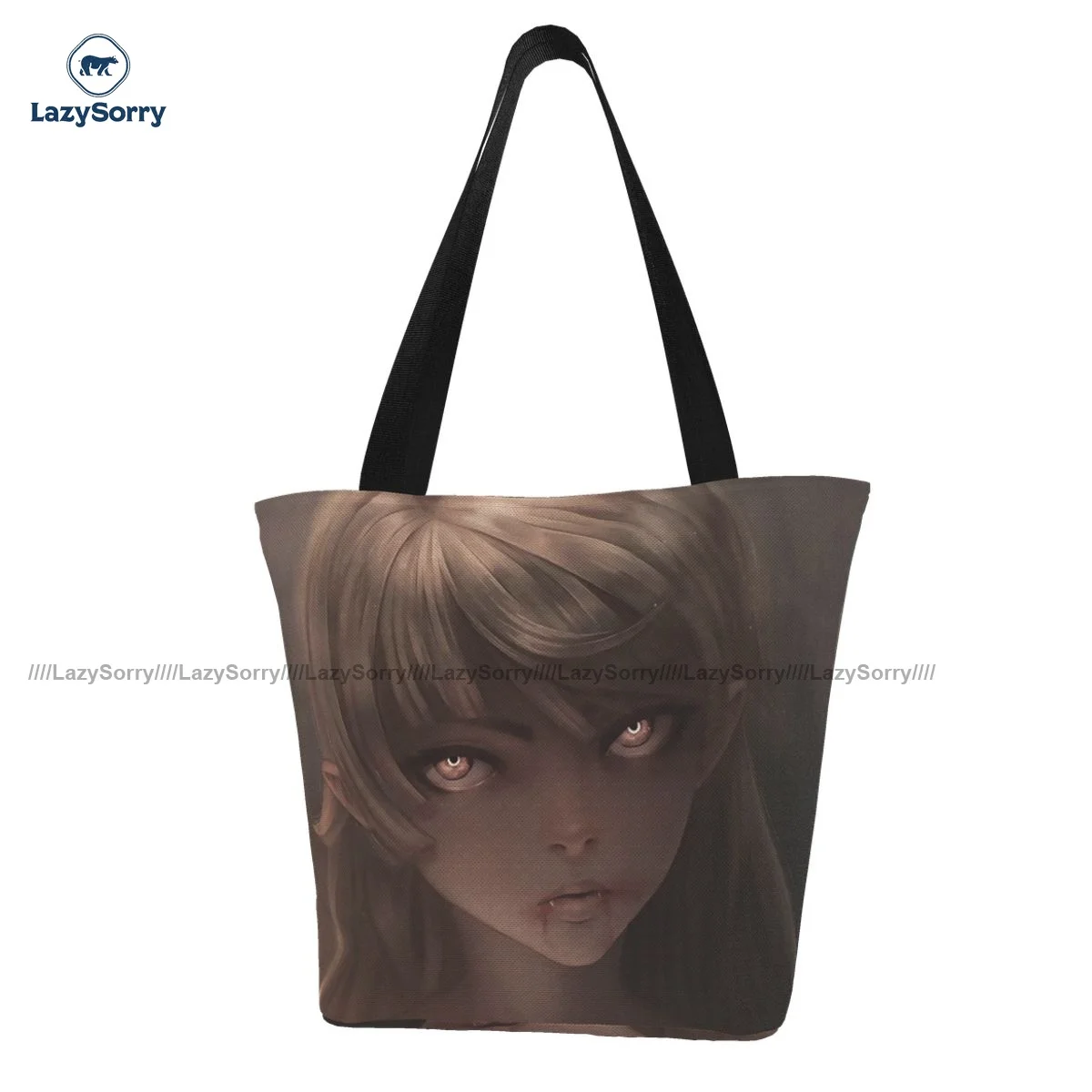 

Bakemonogatari Shopping Bag Funny Polyester Outdoor Handbag Student Gifts Bags