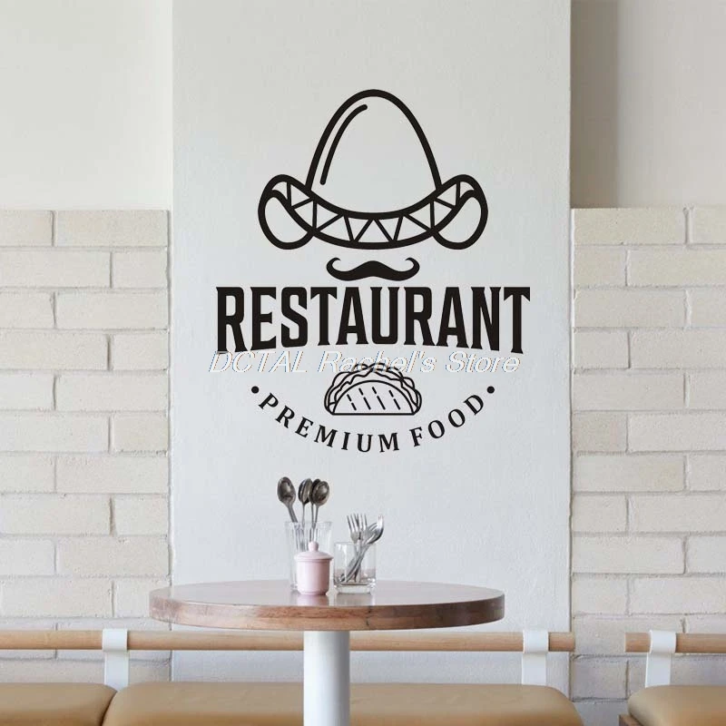 Mexican Food Restaurant Decor Vinyl Wall Decal Taco Funny Kitchen Dining Room Sticker Bar Drink Art