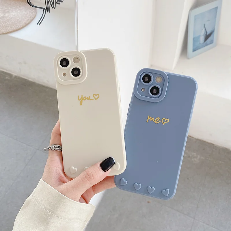 

For iPhone 13 Pro Max Case Gold Letter Phone Case For iPhone 12 11 Pro Max X XR XS Max 7 8 Plus Soft Back Cover