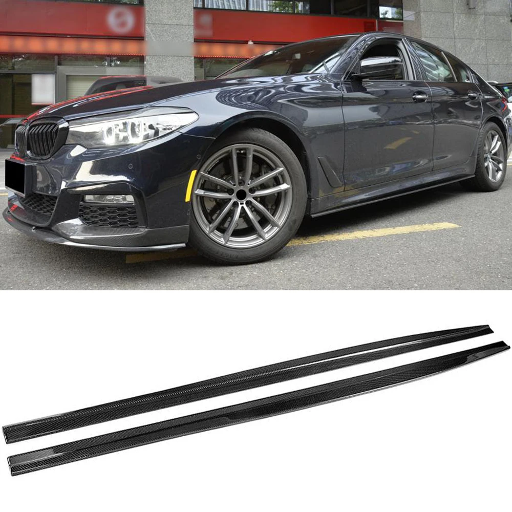 Боковые юбки из углеродного волокна комплект кузова для BMW 5 серии G30 M Sport Sedan 4 Door