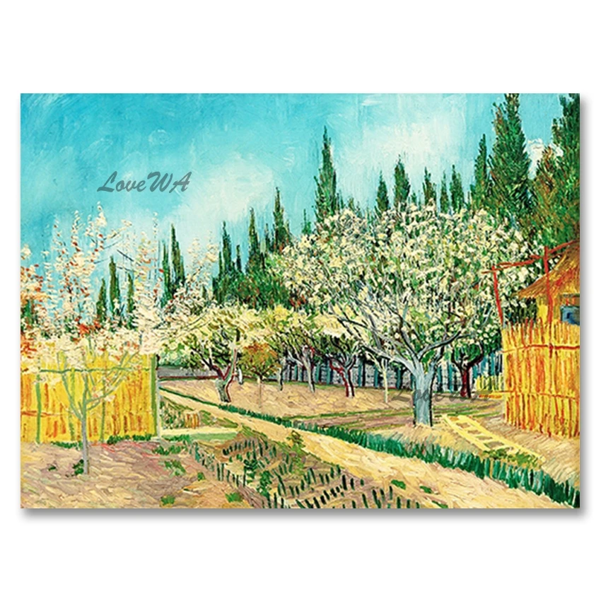 

High Quality Handmade Van Gogh Paintings Reproduction Field Landscape Oil Painting Canvas Wall Decorative Art Home Showpieces