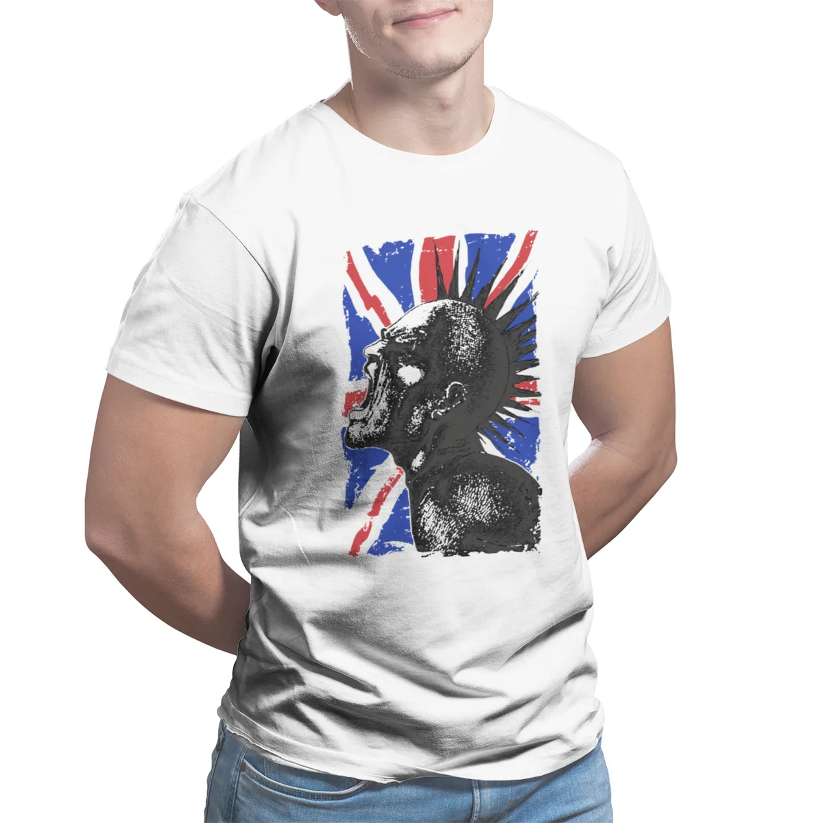 

Punk's Not DeadWholesaleClothes Punk RoundCollarTshirts57174