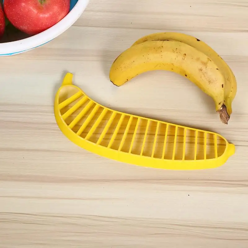 

Household Kitchen Banana Slicer Cutter Fruit Vegetable Chopper Shredder Tools Practical Slicer Cutterl Kitchen Gadgets Maker