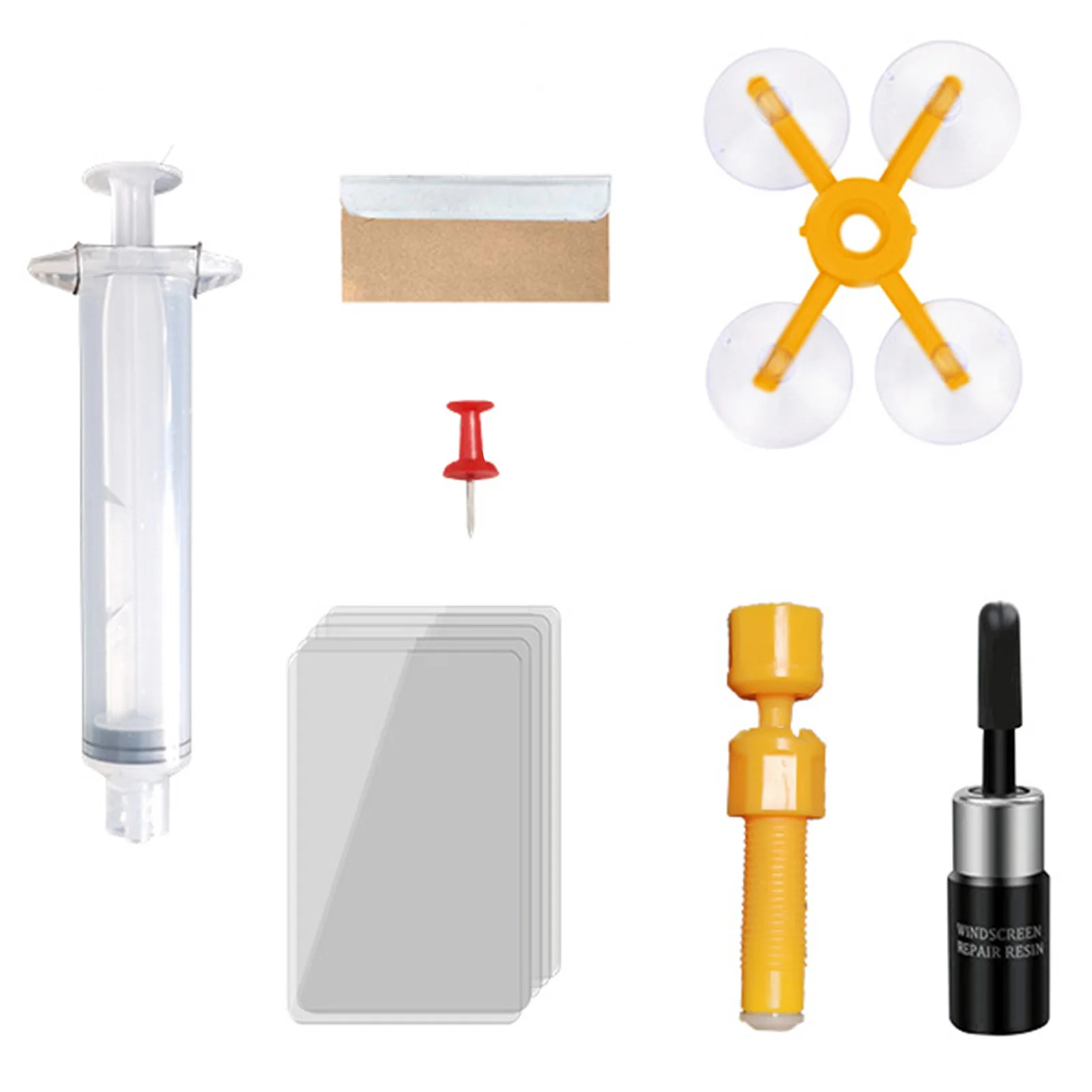 Набор для ремонта ветрового стекла 2021, быстрая фиксация, набор инструментов для ремонта треснувшего стекла и ветрового стекла, полимерный г...