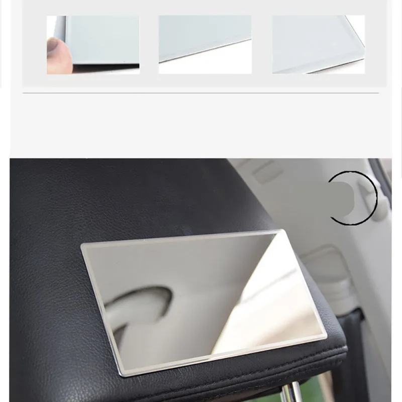 Косметическое зеркало из нержавеющей стали автомобильное с солнцезащитным