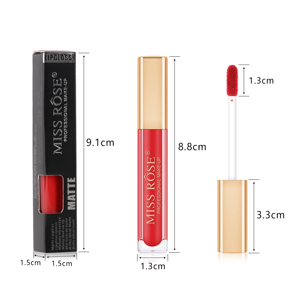 Жидкая помада блеск для губ матовый Профессиональный Макияж матовая губная