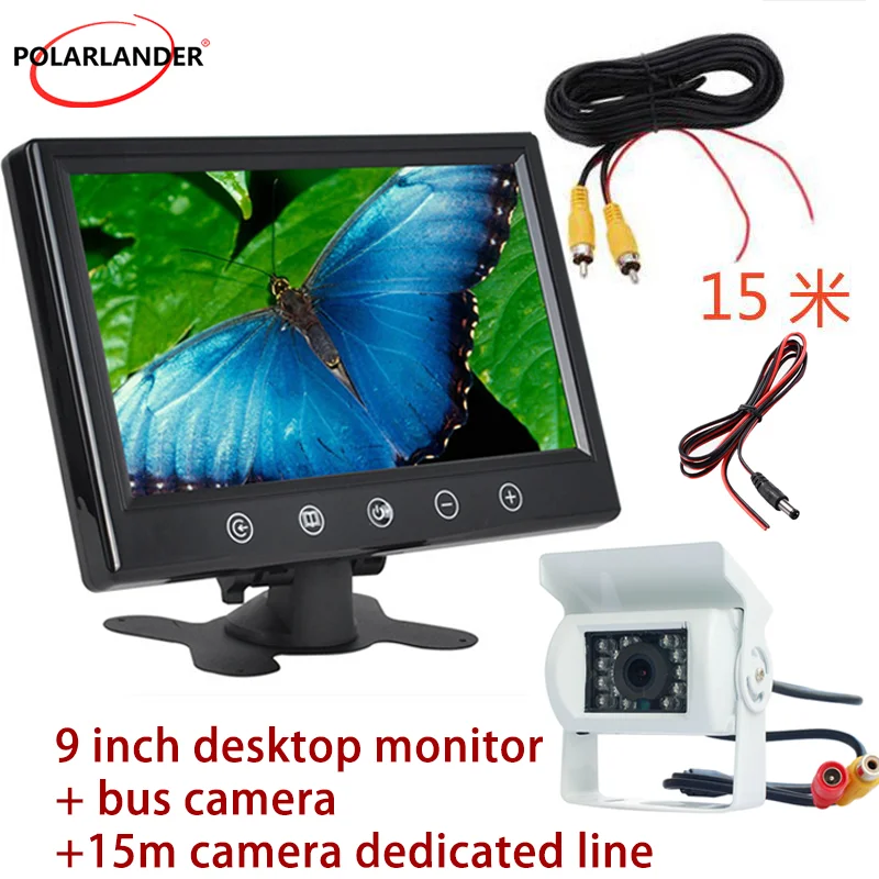 

12V Headrest Car Monitor 2 Way Video Input TFT LCD Color Screen Rearview Camera Remote Control 7 Inch or 9 Inch Display Screen
