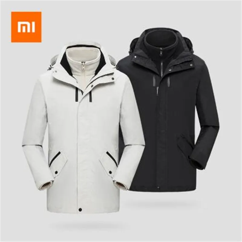 Новинка Xiaomi ULEEMARK 3 в 1 дорожная куртка средней длины съемный дизайн