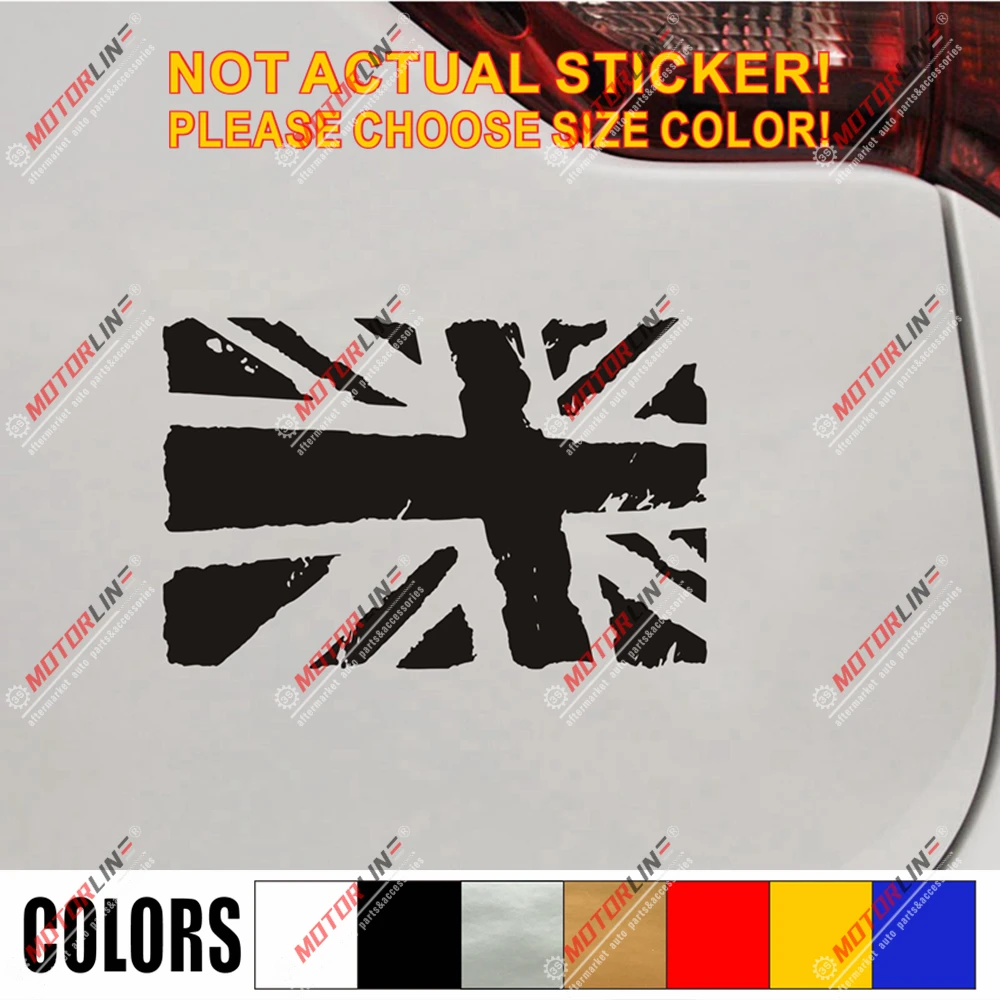 Виниловая наклейка для автомобиля с флагом Великобритании и Джеком | Автомобили