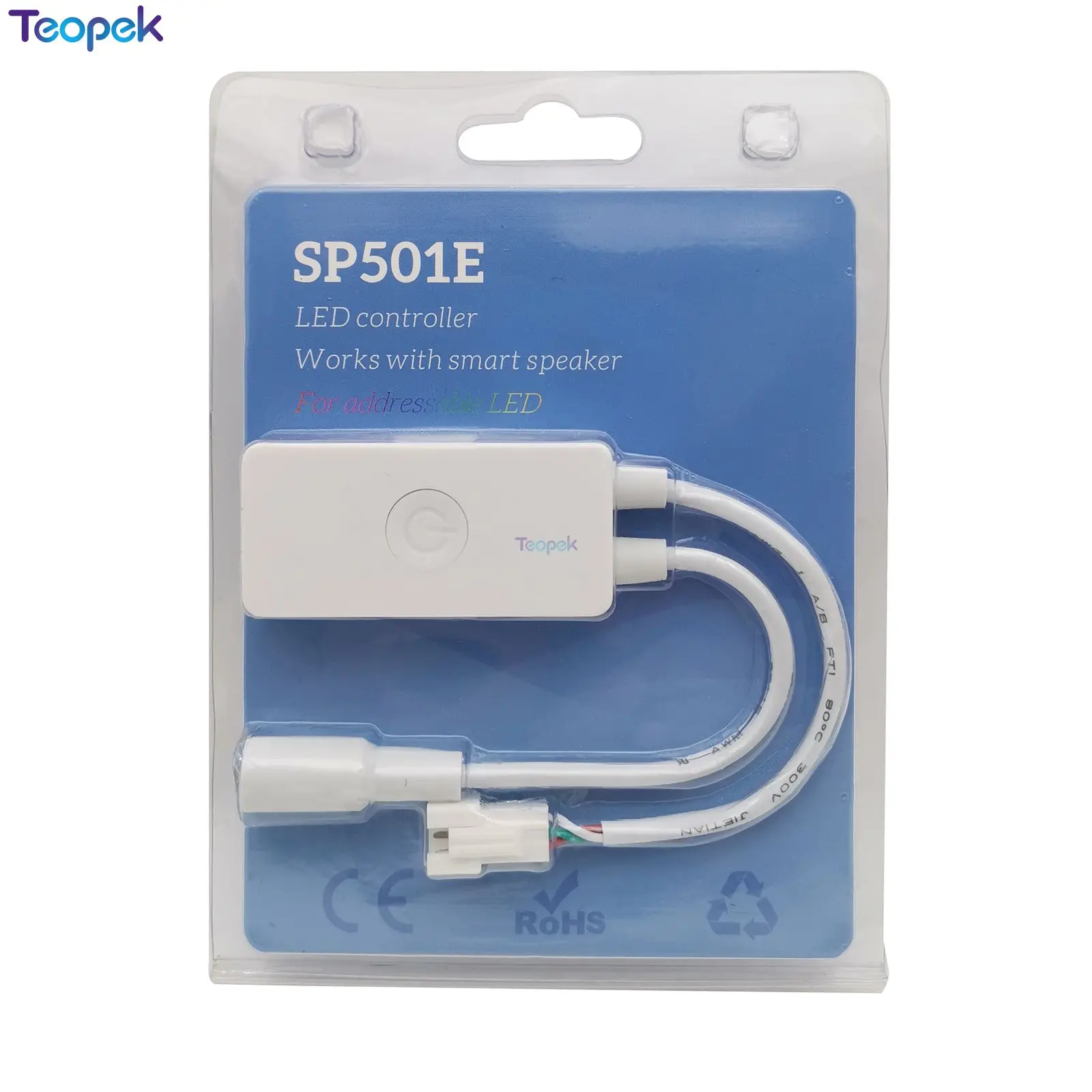 Светодиодный контроллер SP501E WIFI SPI Smart Amazon Alexa Control Max 900 пикселей для WS2812bB SK6812 UCS1903