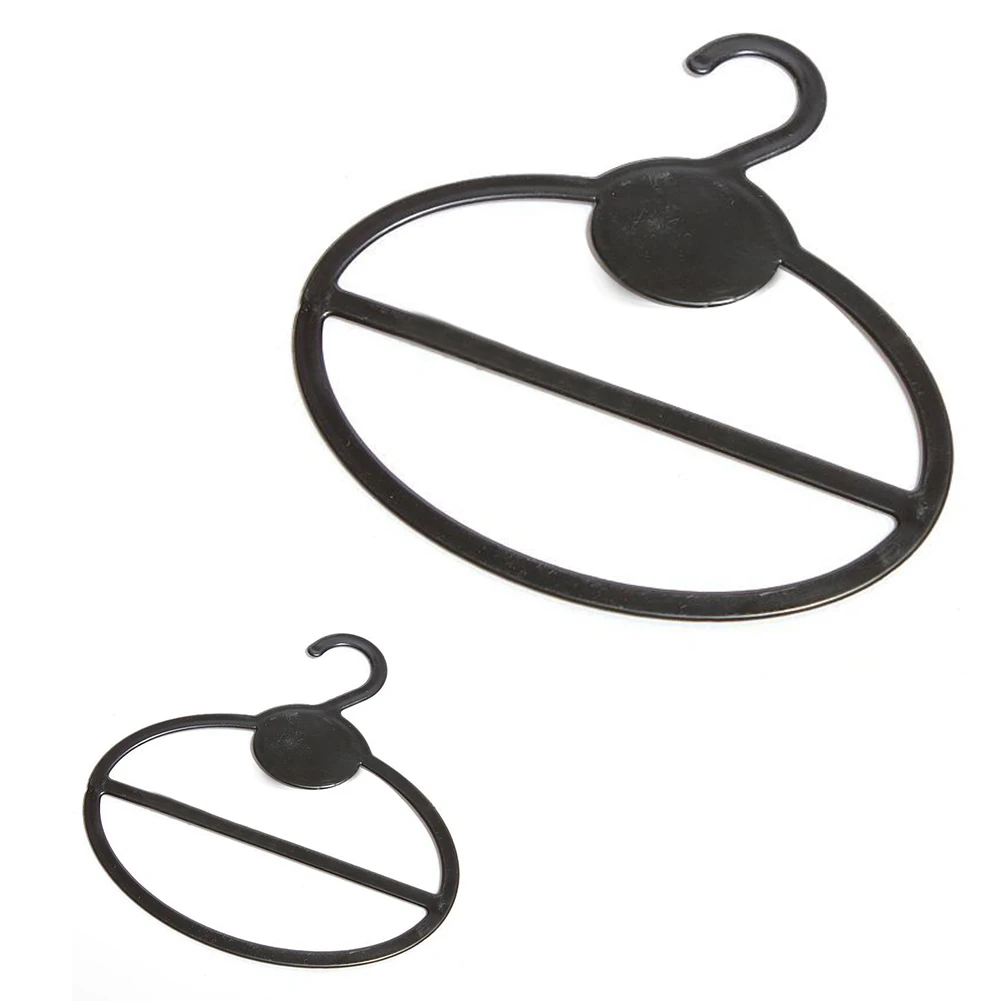 

Scarf Shawl Tie Holder Organizer Oval Plastic Hangers Storage Hangers Black Size:13.5cm(Length)×12.5cm(Diameter)×13.5cm(Height)x