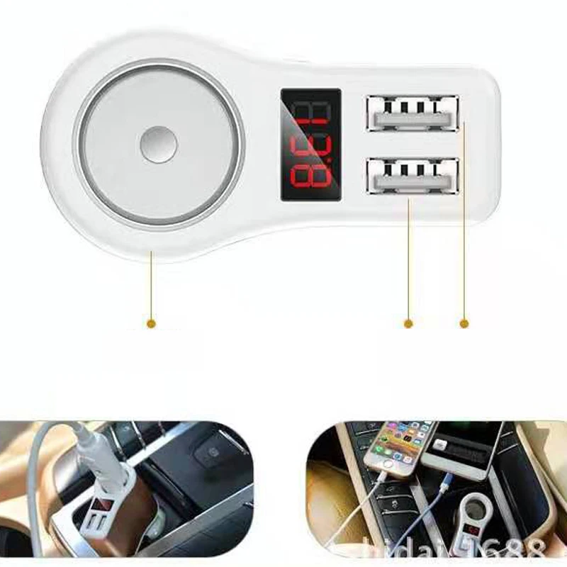 Fiuzd 2.1A прикуриватель зарядное устройство двойной USB разветвитель напряжения