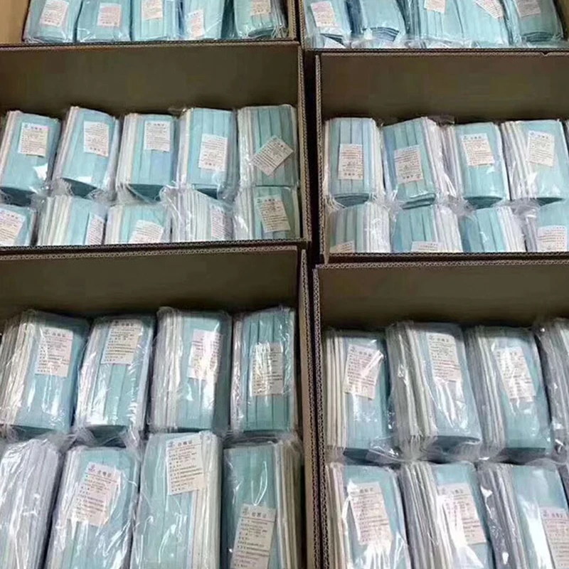 50 шт./компл. экологически чистые уход за кожей лица синий Чистые маска 3-Слои