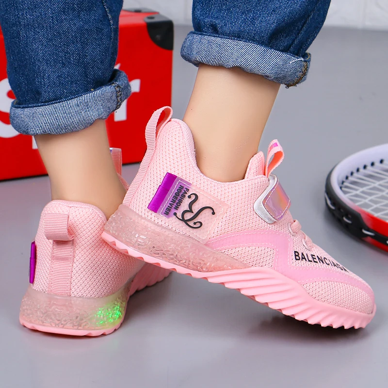 2020 светящиеся кроссовки новинка повседневная детская светящаяся обувь Детский