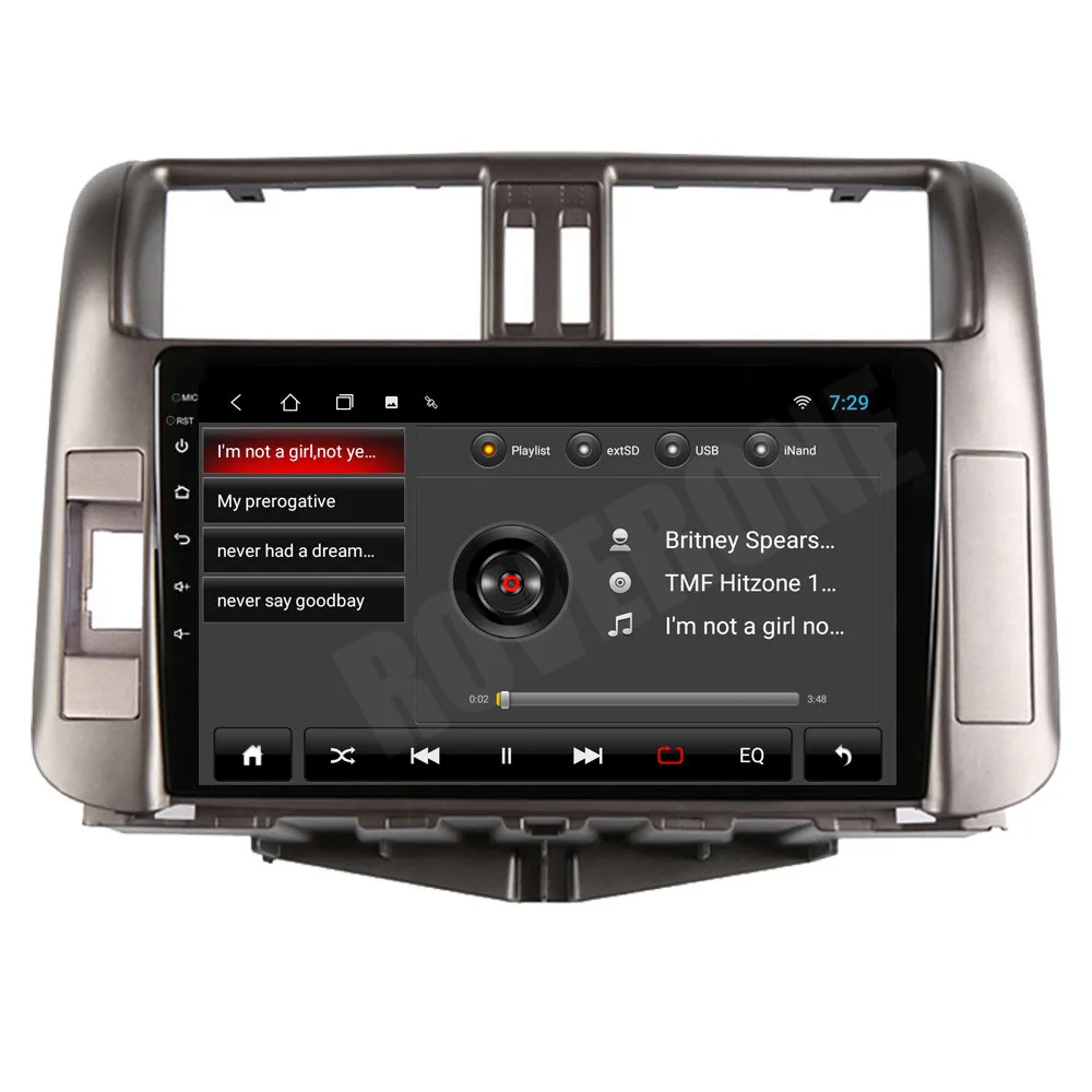 For Toyota Prado 150 2010 2011 2012 2013 Android 10 Car Radio Stereo GPS Navigation Navi Media Multimedia System PhoneLink | Автомобили и