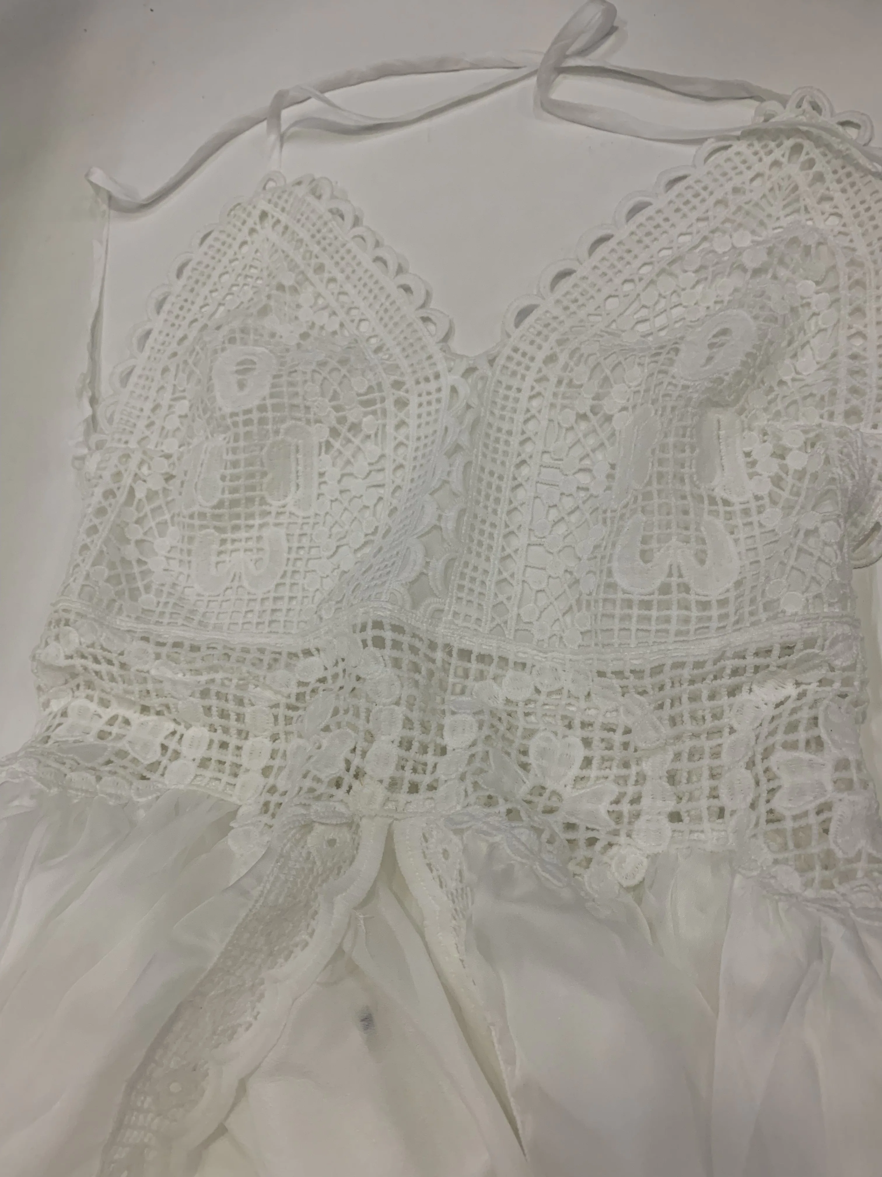 Сексуальные вечерние длинные платья из белого кружева элегантные 2 частей