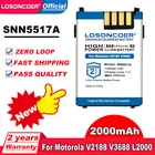 Аккумулятор 2000 мА  ч V998 SNN5517A для Motorola V2188 V3688 L2000 2088 3690 3620 P7789 8160 T189 V50 V998 L708WINGS V998 +