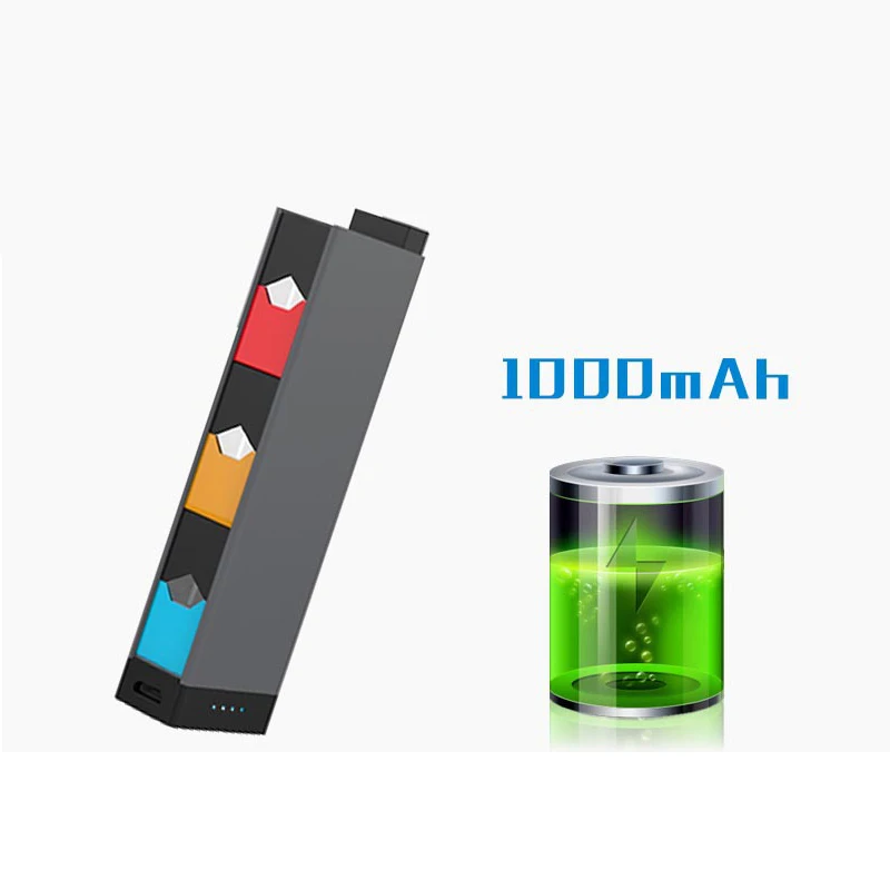 1000 мАч стиль FUUL Vape зарядное устройство для JUUL Vape комплект также подходит для juul электронной сигареты