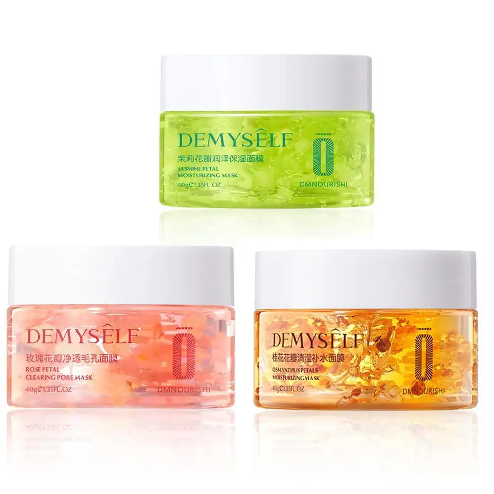 Цветок лепестки крем-маска для сна без мытья увлажняющий ночной крем против