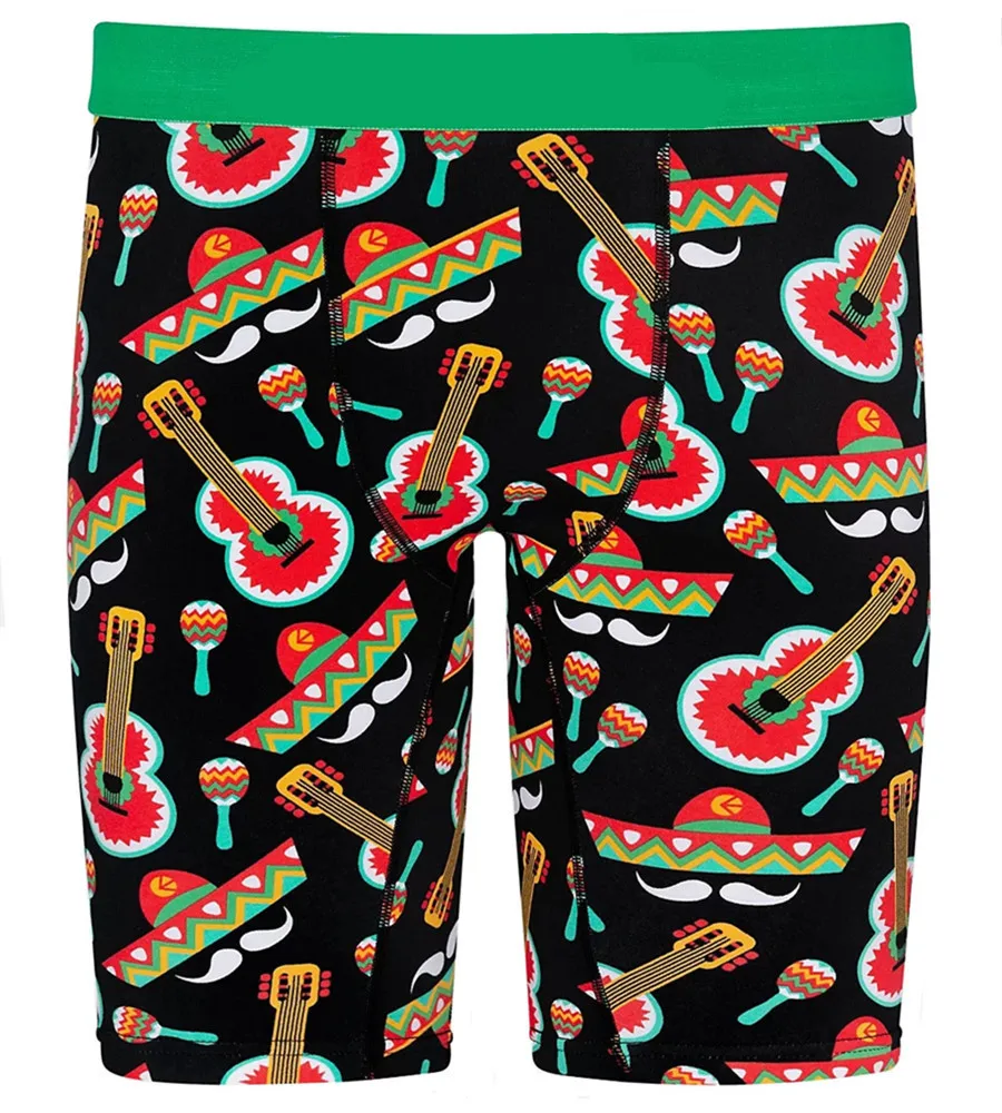 Ice Silk Mens Panties Breathable Comfortable Underpants Male Panties Long Sporty Plus Size Boxer Shorts Sexy Underwear Men