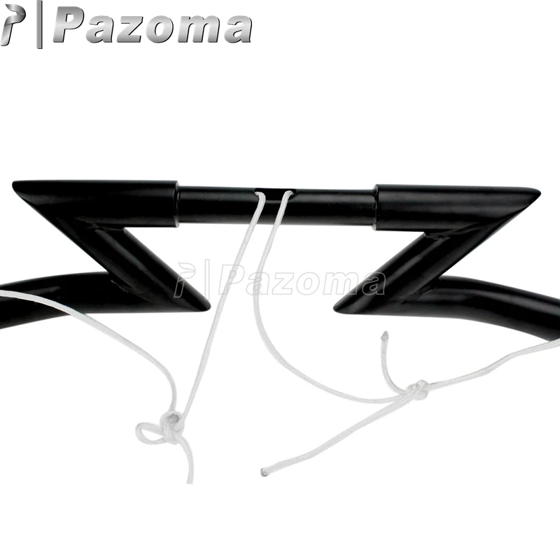 Матовый черный мотоцикл " Crazy Z бары измельчитель Clubman руль для Harley Honda Kawasaki Suzuki Yamaha Ducati KTM рукоятка