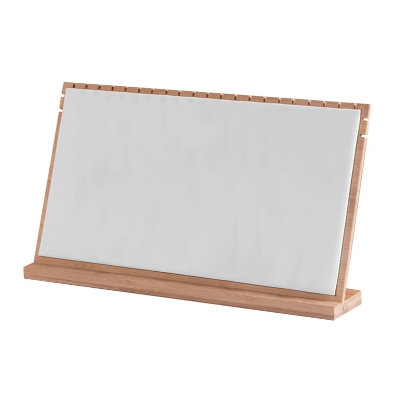 

Vertical Detachable Bamboo and Wood Large Necklace Display Stand,Props