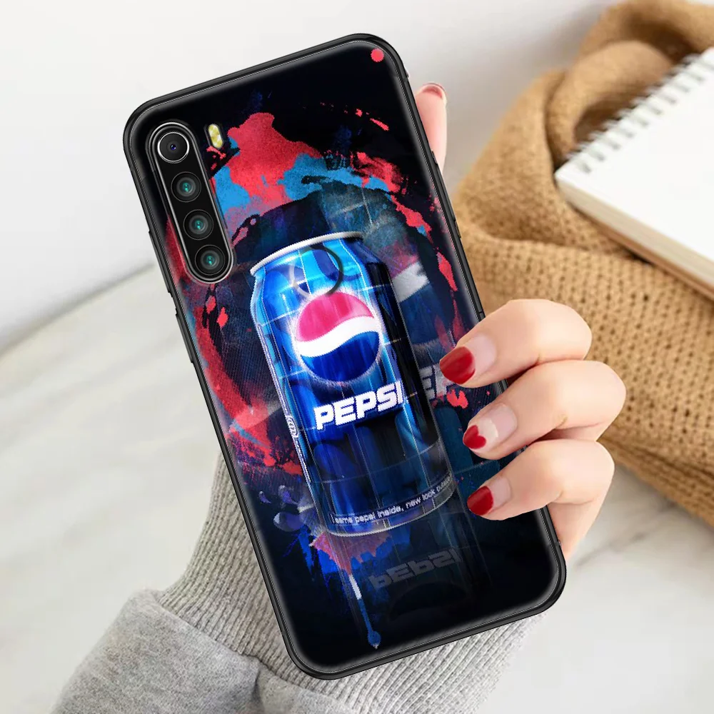 

Pepsies-Sparkling drink Phone case For Xiaomi Redmi Note 7 7A 8 8T 9 9A 9S 10 K30 Pro Ultra black pretty waterproof tpu