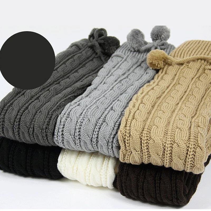 

Leg Warmers Women Knitted Crochet Legging Warm Long Knee-stocks Womens Simple Solid Color All-match Female Trendy Casual 2020